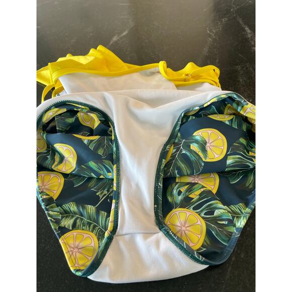 Lemon Slice one piece family match swimsuit ladies Medium - Picture 8 of 11